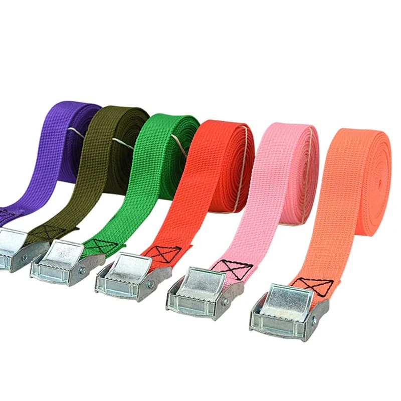 1Pcs 2M Buckle Tie-Down Belt Cargo Straps for Car Motorcycle Bike with Metal Buckle Tow Rope Strong Ratchet Belt Luggage Bag