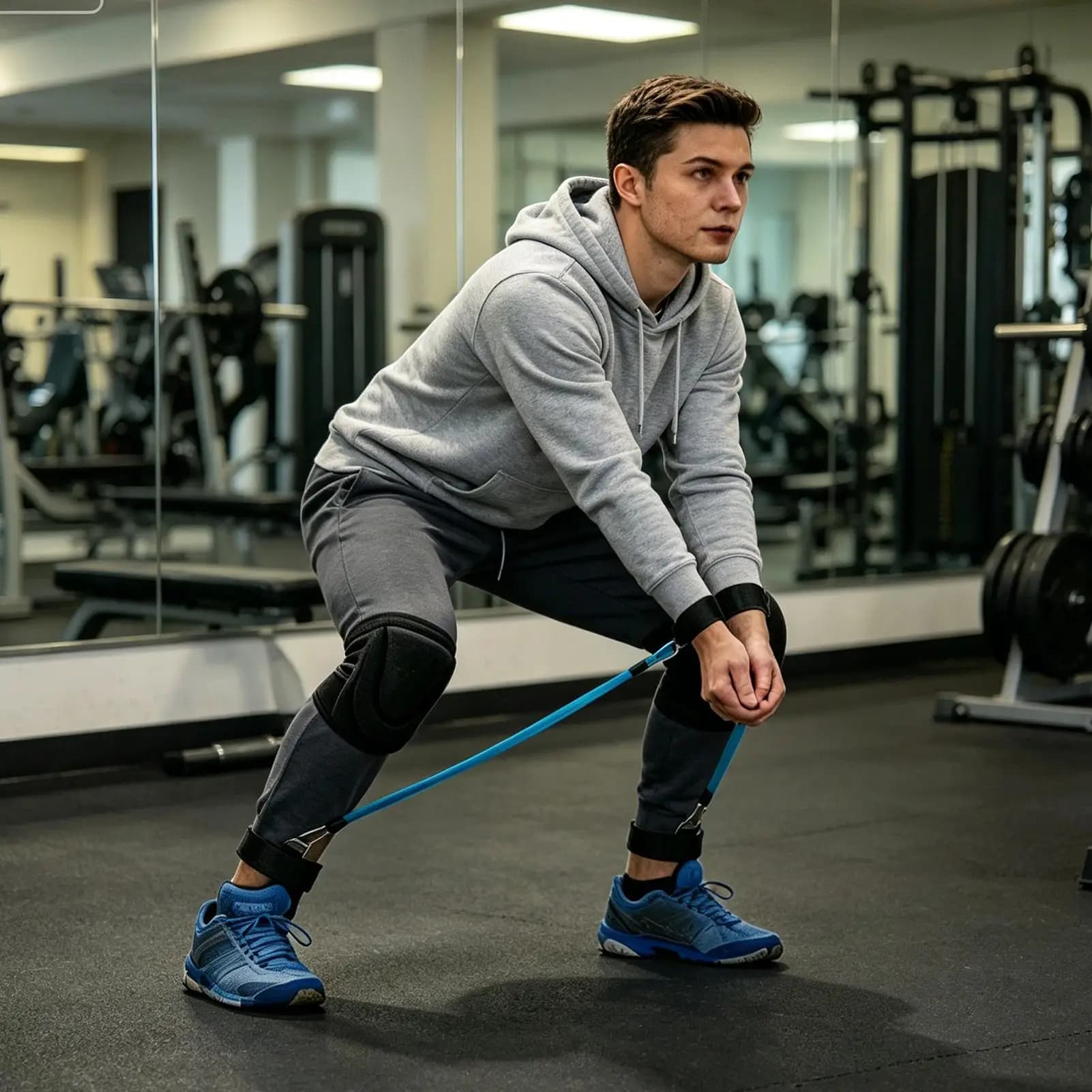 Resistance phase with adjustable handles, portable, for training and stretching, ideal for office, home and gym