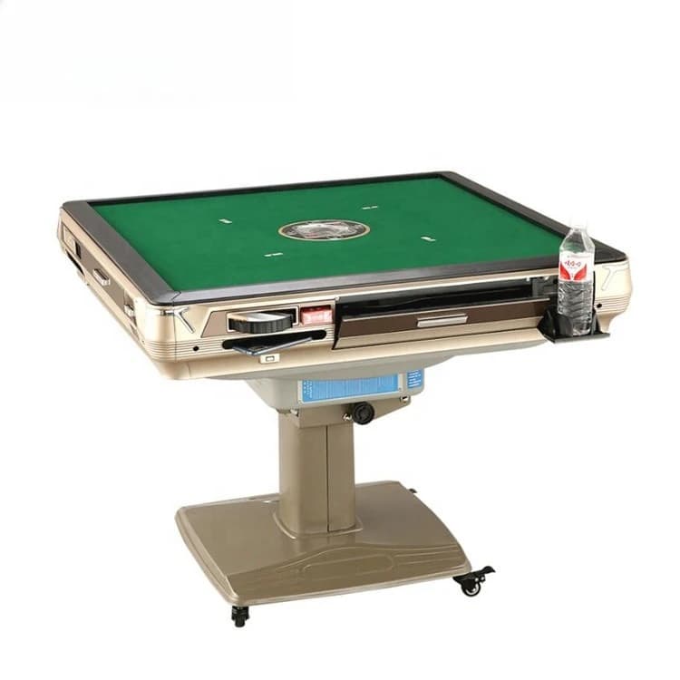 Macchina da tavolo Mahjong pieghevole elettrica modello di piastrelle con montagne russe automatiche