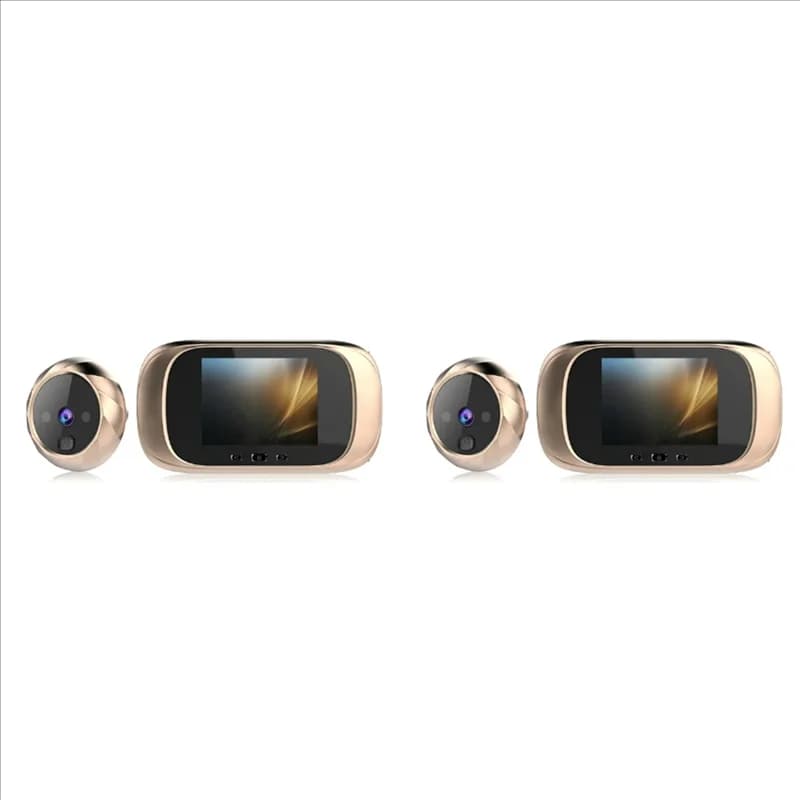 【VENDITA VELOCE】2X LCD digitale da 2,8 pollici Videocitofono Spioncino Visualizzatore Telecamera per il monitoraggio degli occhi della porta Campanello da 90 gradi Movimento A