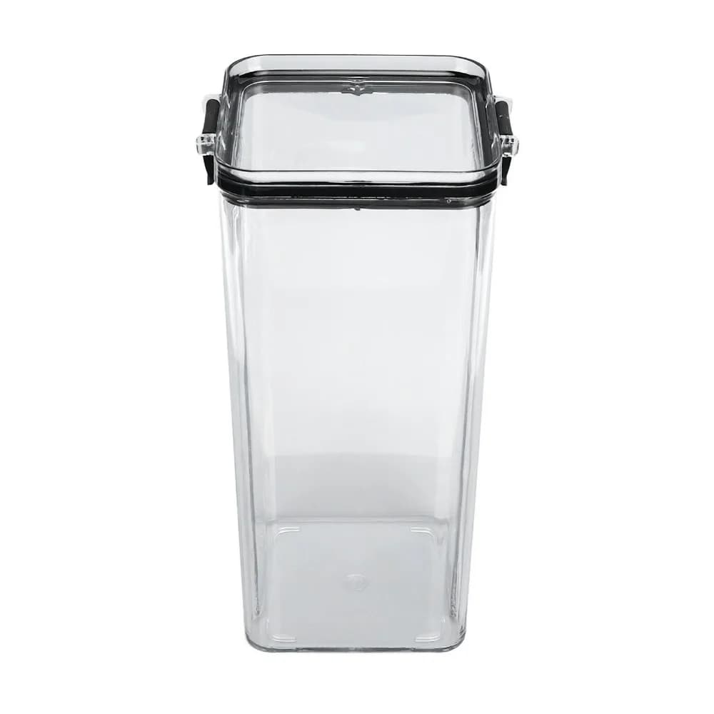 PET Food Storage Container Clear Transparent 1300ml/1800ml Kitchen Storage Box Rice Storage Container For Cereal Snacks