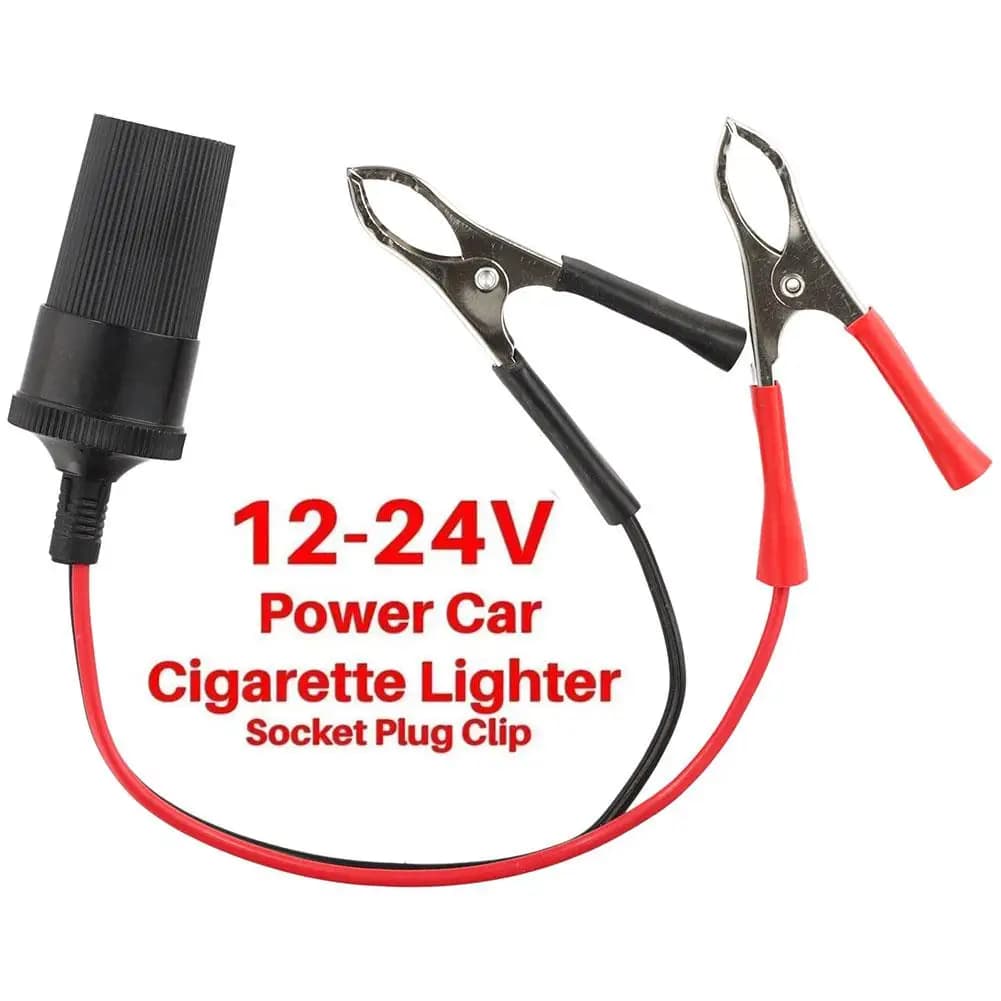 Adattatore per Batteria Auto 12V 24V ad Alta Potenza, Presa Accendisigari, Cavo di Prolunga con Connettore