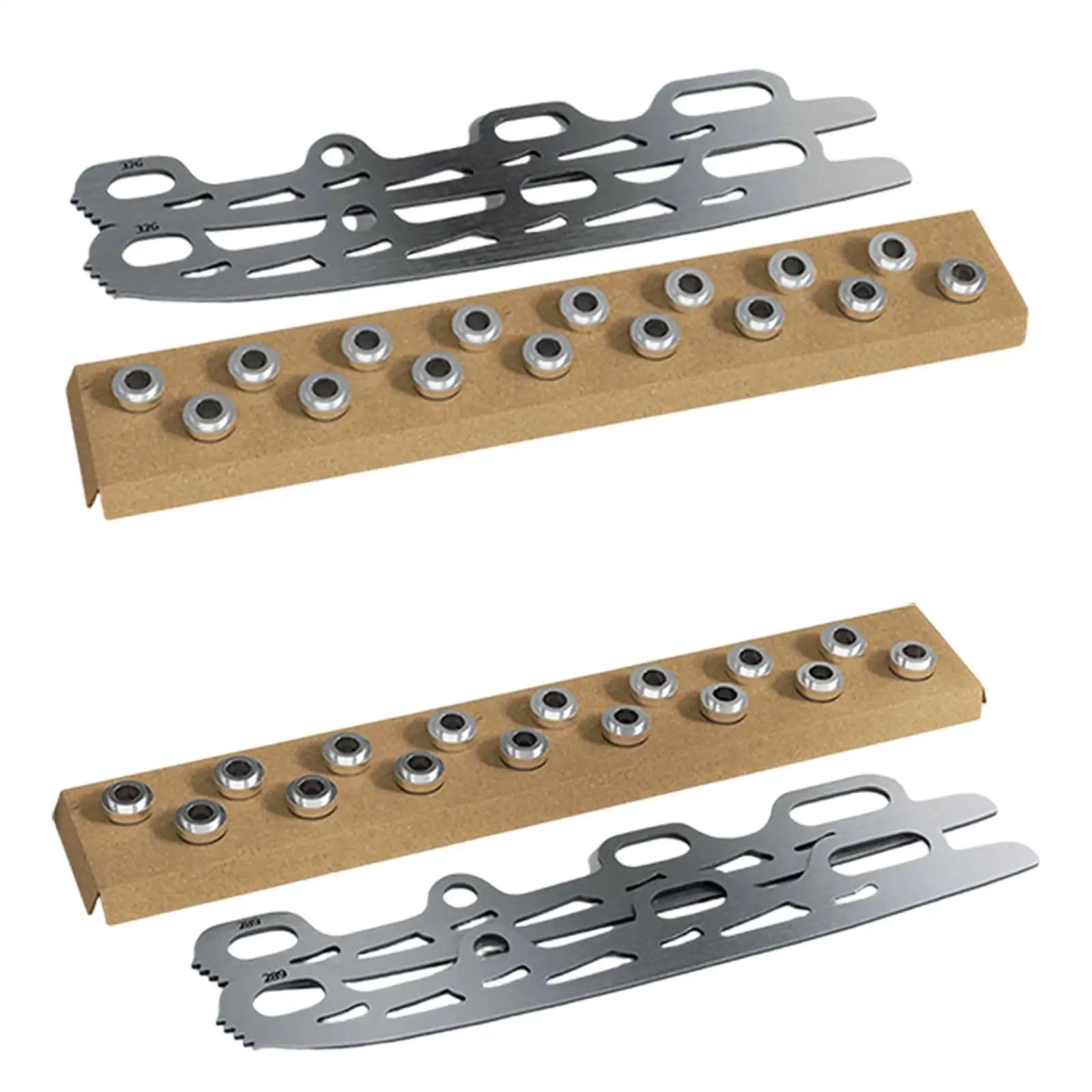 2 Pezzi di Protezioni per Pattinaggio a Rotelle con 16 Tappi per Bordi, Multifunzionali, Compatibili e Robusti per Hockey su Ghiaccio