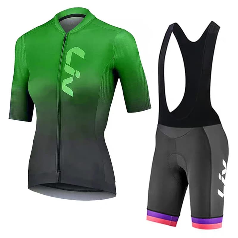 Cycling suit LIV, women's cycling mesh, summer cycling shorts, road cycling mesh, printed cycling mesh with sun protection
