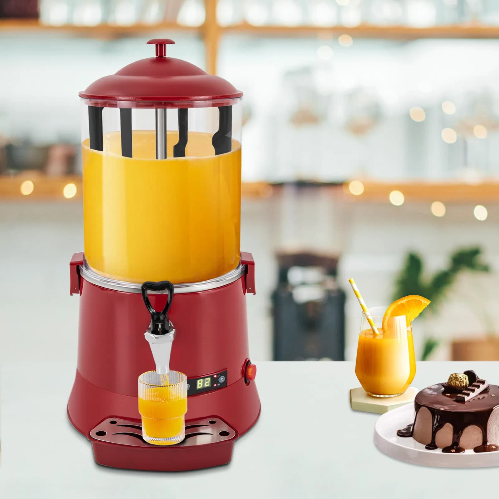 Commercial hot chocolate machine for coffee shops, dispenser, heater, 400W, capacity 10L