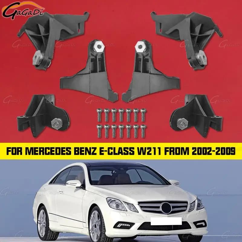Auto Faro Kit di Riparazione Staffa 2118201314 2118201414 Per Mercedes-Benz W211 02-09 Faro Vite Faro Staffa di Supporto