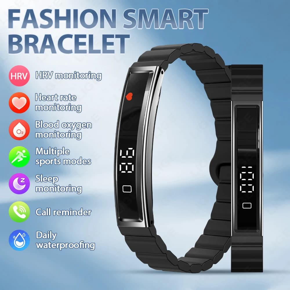 Smartwatch LIGE 2026: Braccialetto Sportivo Impermeabile con Controllo Gesti, Monitoraggio Frequenza Cardiaca, Ossigeno nel Sangue, Sonno e Contapassi per Uomo