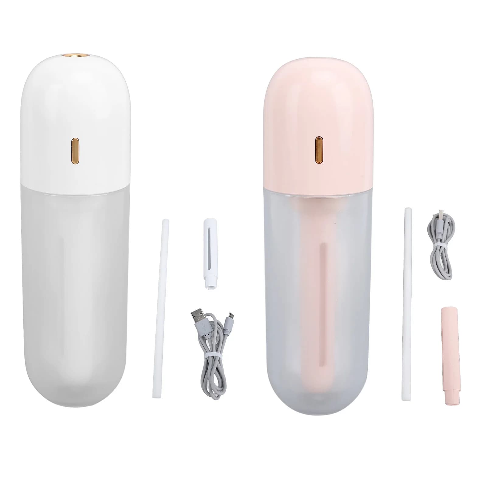 Umidificatore Portatile USB Ricaricabile con Nebulizzatore, Idratante per Camera da Letto, Ufficio, Scrivania, Viaggio, Serbatoio da 100ml