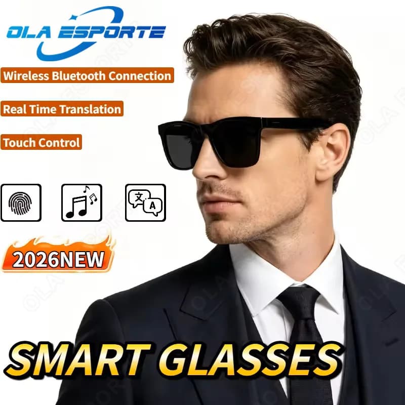 Occhiali Smart con Telecomando Touch, Assistente Vocale Multifunzione, Auricolari Bluetooth Wireless per Uomo e Donna 2026