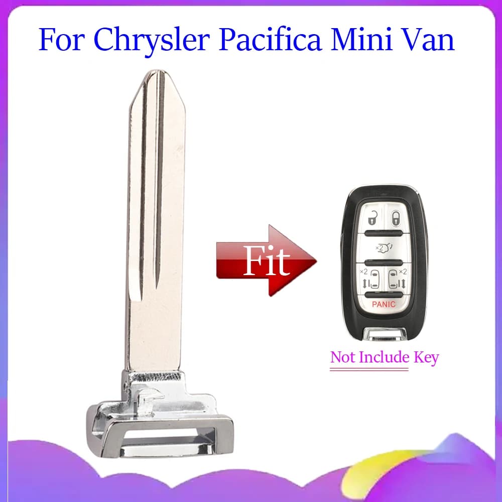 jingyuqin New X1 X5 Smart Car Key Blank Blade Remote For Chrysler Pacifica Mini Van Emergency Control Shell Case