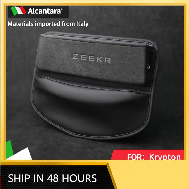 Organizer per Auto in Pelle Scamosciata per ZEEKR X 001 009 007 2022 2023 2024, Scatola Portaoggetti per Fessure e Spazi tra i Sedili, Accessori Auto