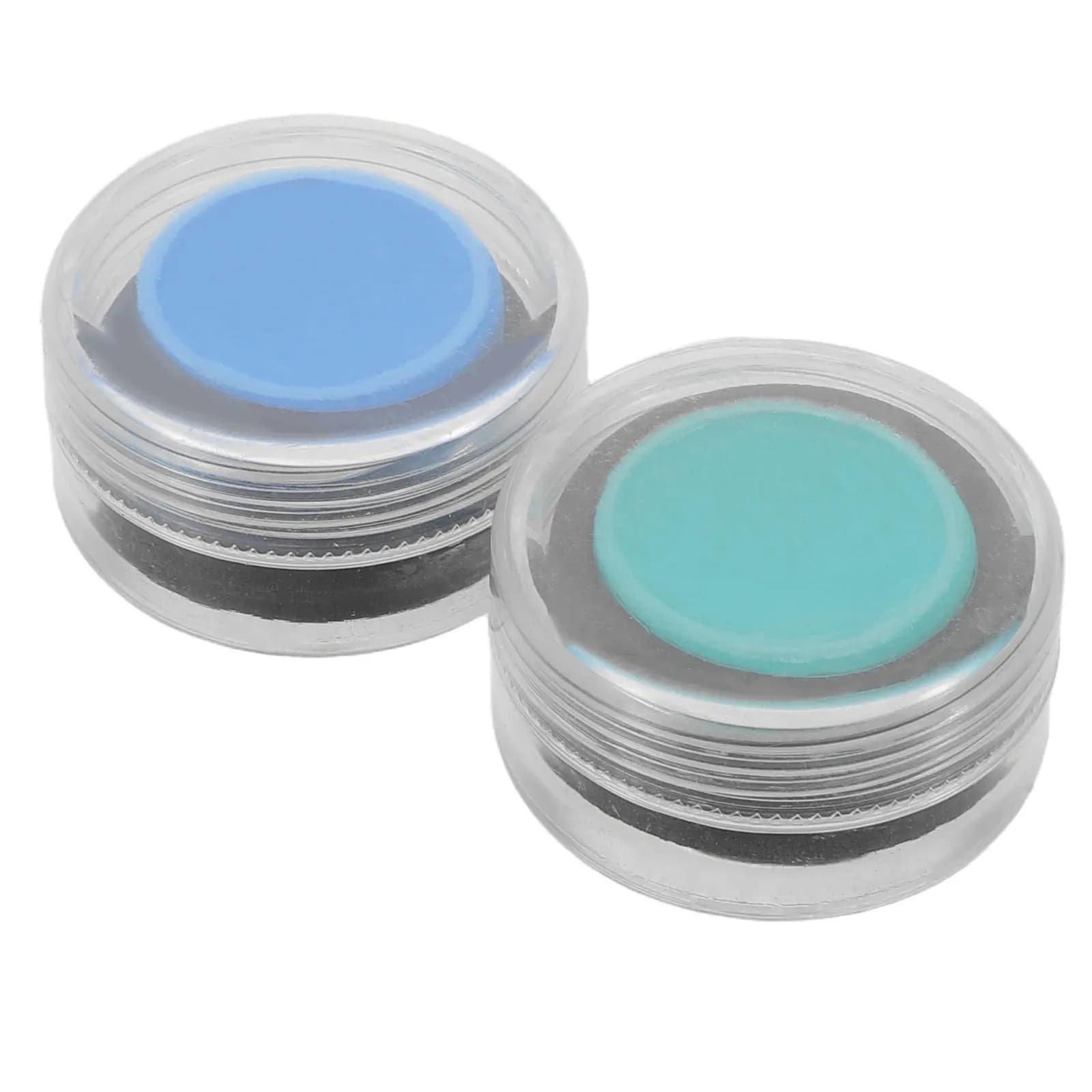 2 Pezzi Gesso per Stecca da Biliardo Blu Verde Rotondo Professionale, Polvere per Stecca da Snooker per Tornei, per Colpi Precisi