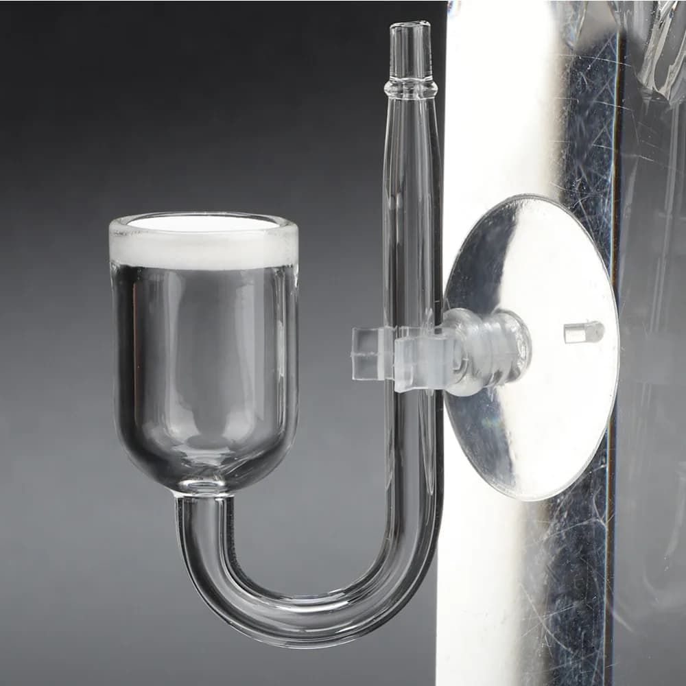 High Transparent Glass Aquarium CO2 Refiner Mini Size Diffuser CO2 Dissolver Diffuser Glass Aquarium CO2 Atomizer Fish Tank
