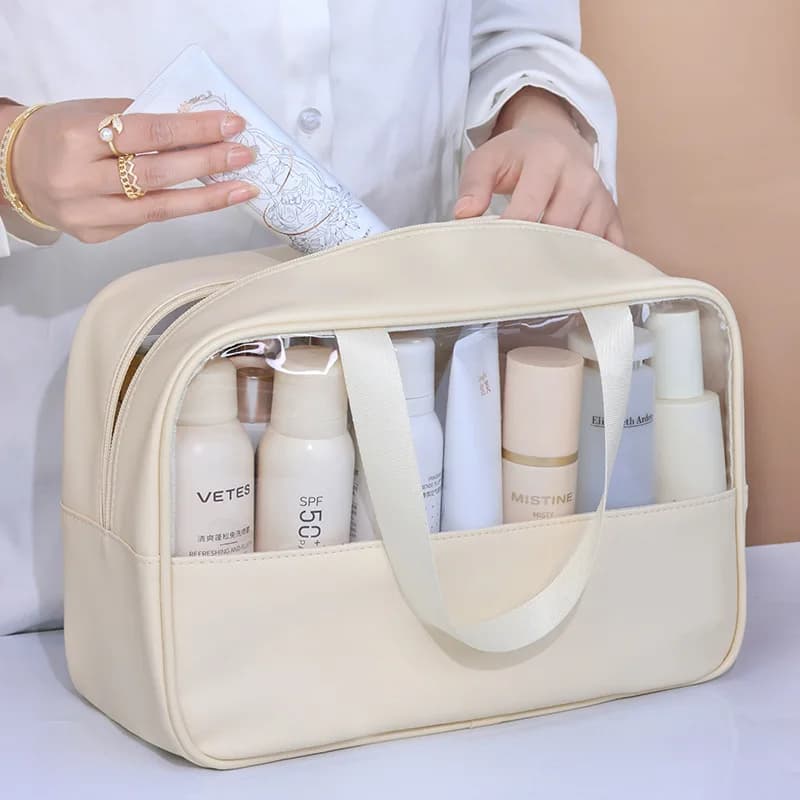Portable Travel Bag for Cosmetics Transparent Travel Bag for Women Large Capacity Bathroom Bag Waterproof Multifunction Bag