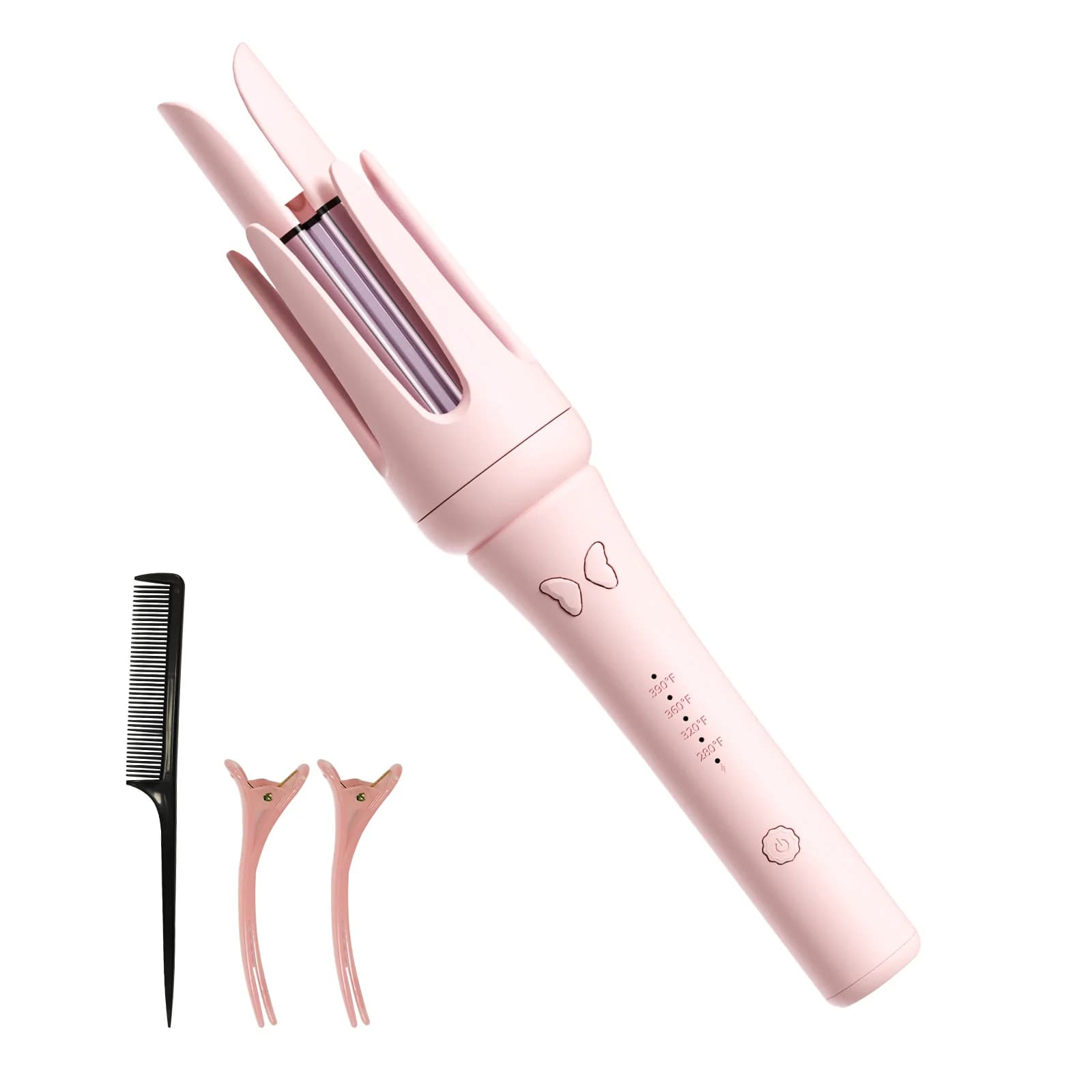 Ferro Arricciacapelli Automatico 32mm con Milioni di Ioni Negativi, Rivestimento in Ceramica con Olio Essenziale, Riscaldamento Rapido, Styler per Capelli Ricci per Donne