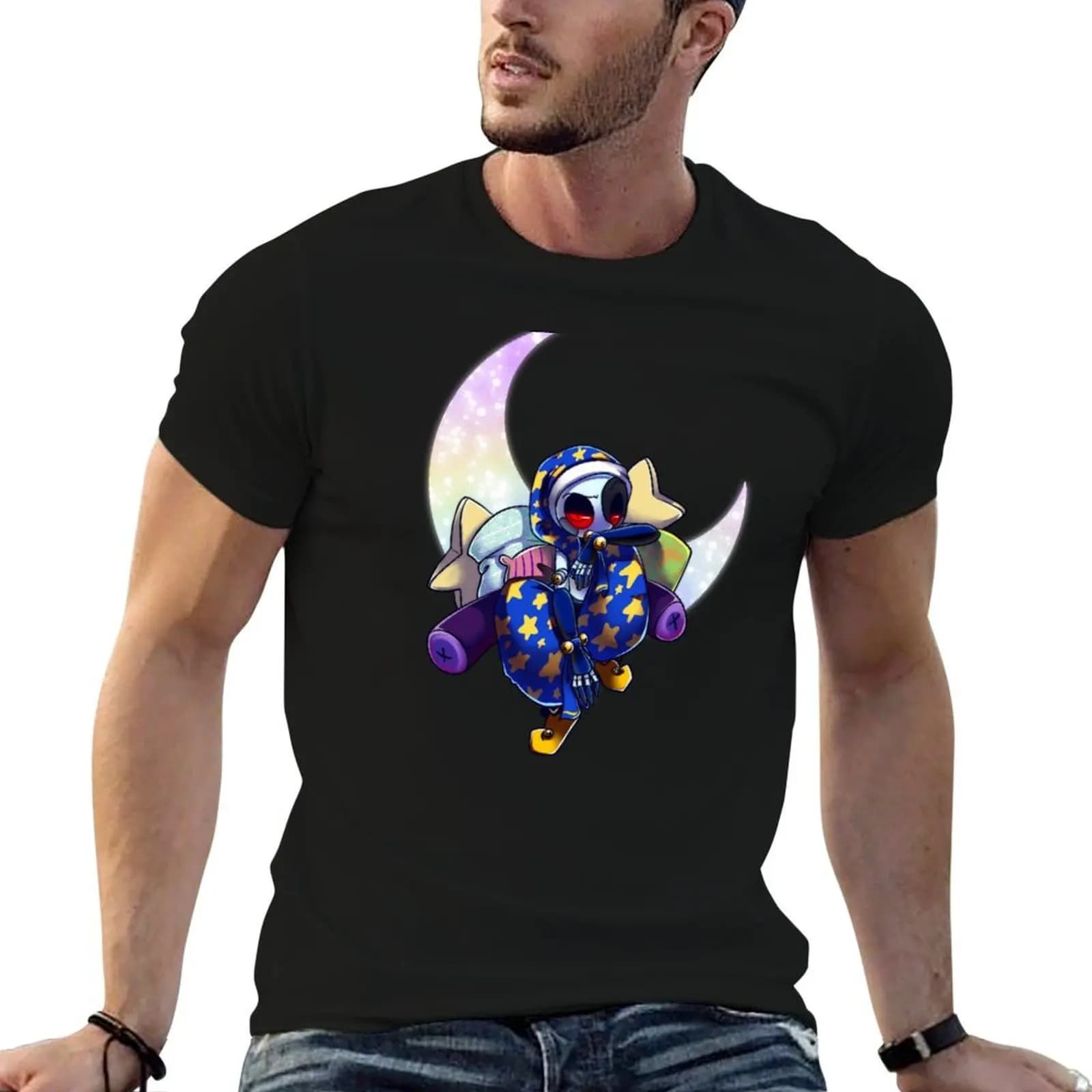 T-shirt Moon Goodness da uomo, t-shirt di lusso da uomo, t-shirt casual da uomo, t-shirt con grafica