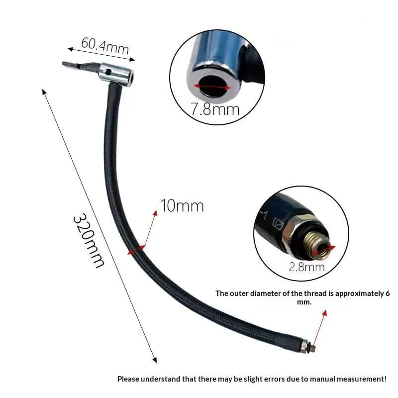 Twist Tyre Connection Locking Air Chuck Car Tire Inflator Hose Inflatable Air Pump Extension Tube Adapter
