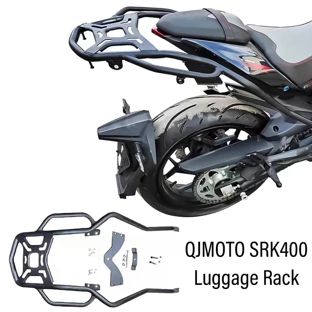 New Fit QJMOTO SRK400 400SRK 400 SRK accessori moto staffa portapacchi staffa scatola posteriore per QJMOTO SRK400 400SRK 400