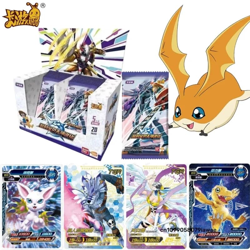 KAYOU Ufficiale Digimon Adventure Cards Glory Edition Gioco di Carte Collezionabili Merchandising Anime Regalo di Natale