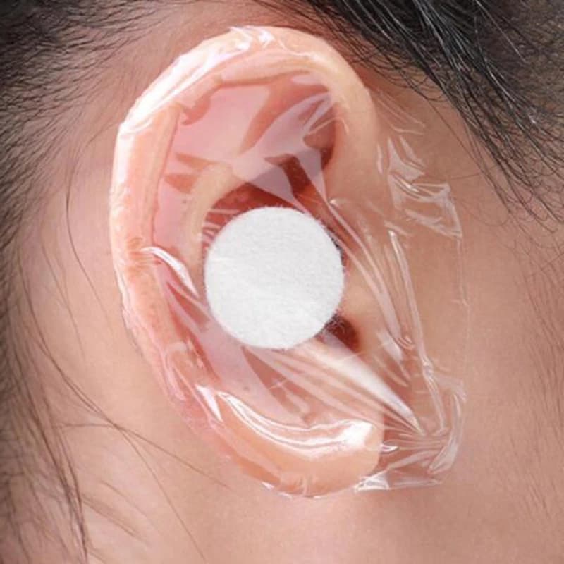 40 pcs waterproof ear covers disposable ear covers for swimming shower room hairdresser protection for shield coloring shower head