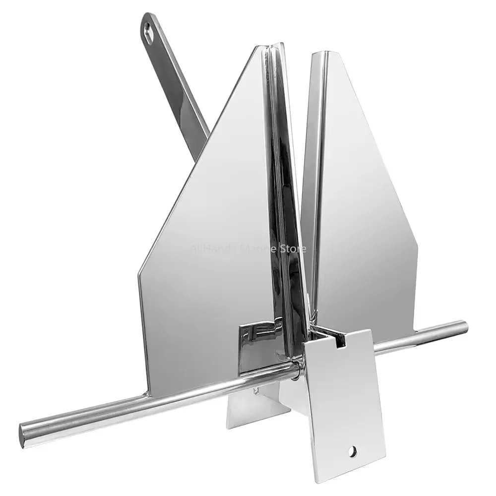 Marine Hardware Boat Anchor Mirror Polished 316 Stainless Steel Danforth Anchor Fluke Anchor