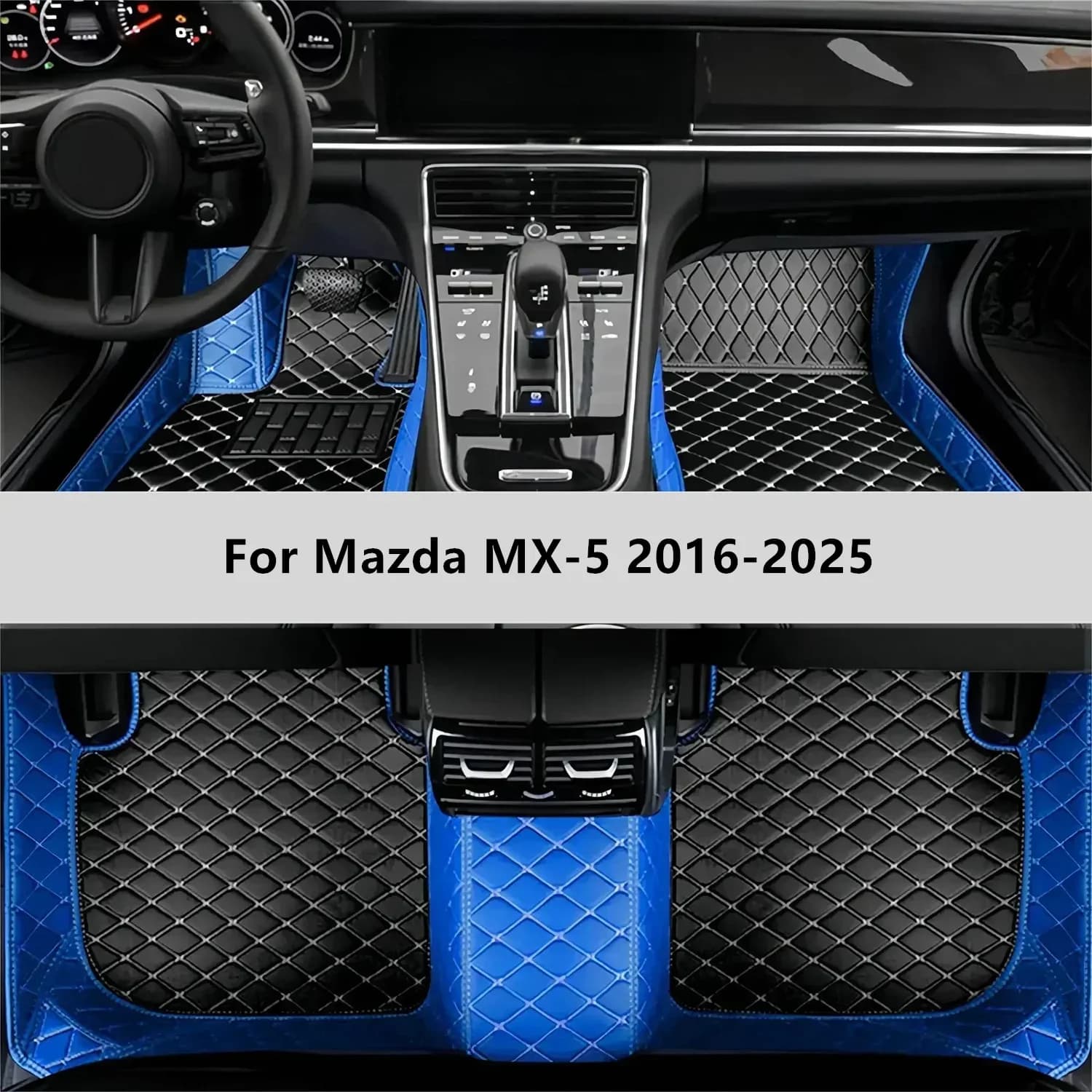 Tappetini per auto personalizzati per Mazda MX-5 2016-2025 Tappetino per auto Accessori per tappetini per auto Uomo Donna Accessori interni
