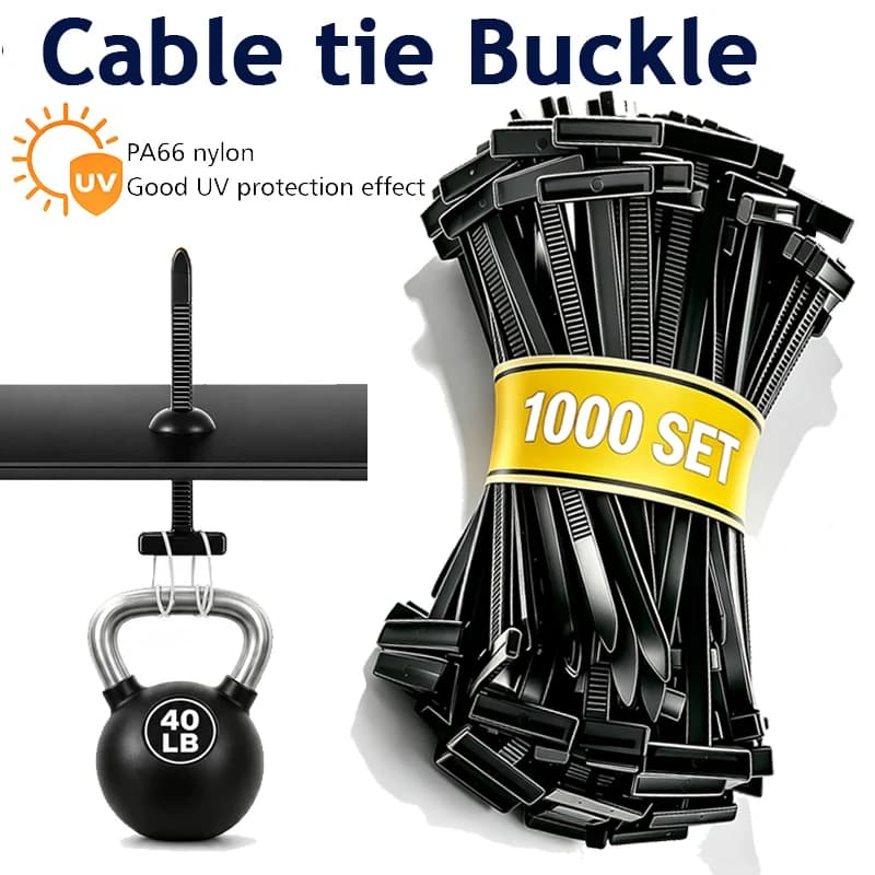 Self-Locking Zip Ties for Car Wire Fixing Vehicle Maintenance Cable Buckle Strap Mudguard Bumper Replacement - Pack of 1-1000pcs