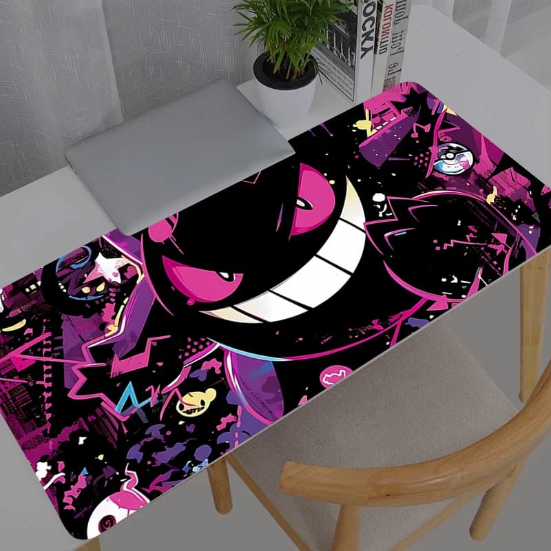 Tappetino per mouse da gioco grande Dywan Gamer Pokemon Pikachu Gengar, tappetino da scrivania XXL 900x400 per computer