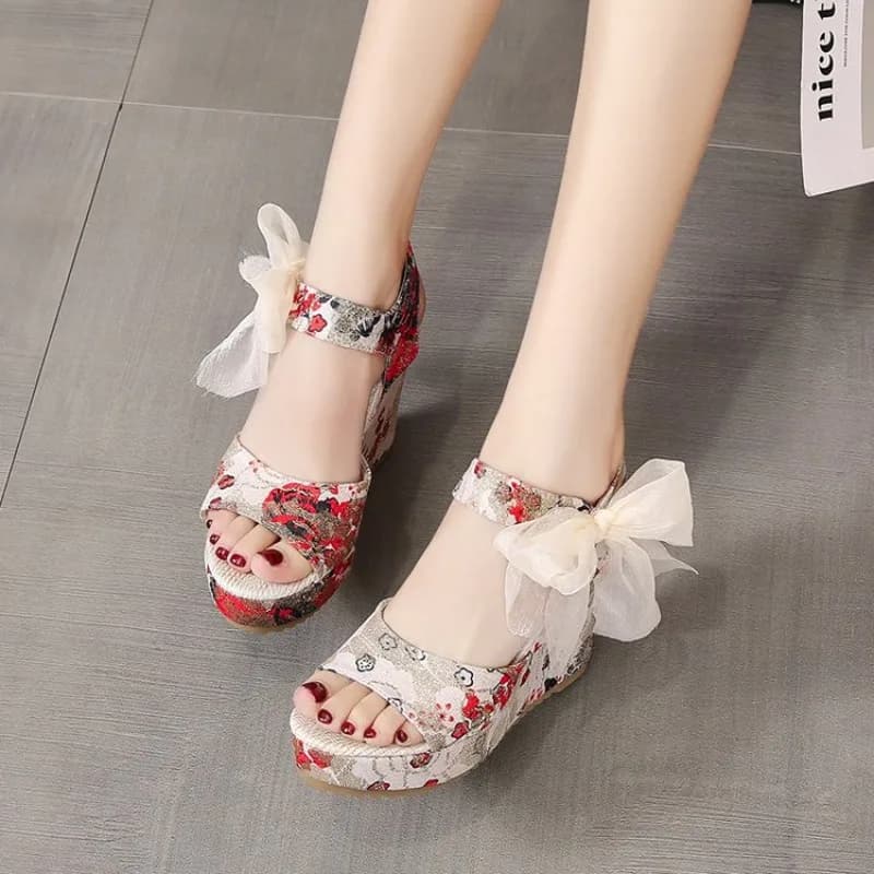 Leisure Women Wedges Heeled Women Shoes Summer Sandals Party Platform High Heels Shoes Woman