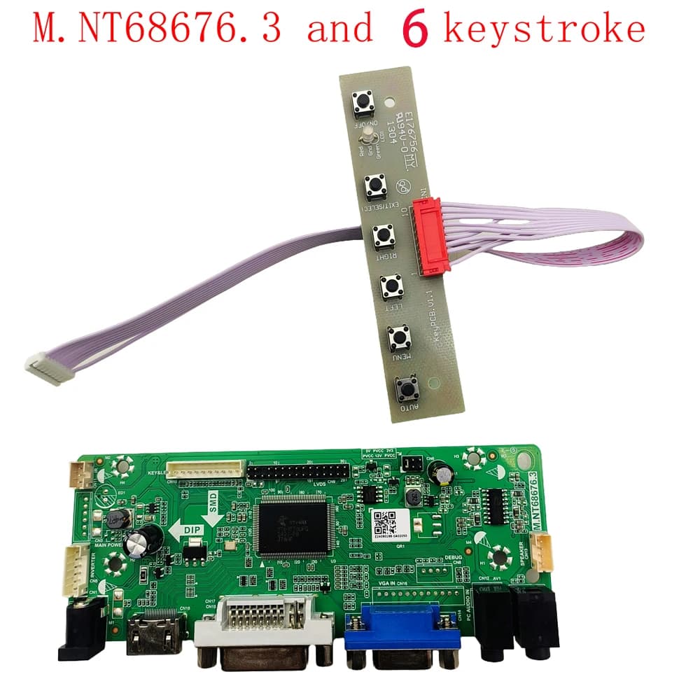 Nuovo M.NT68676.2A M.NT68676.3 M770D V1.0 HDMI + DVI + VGA scheda driver Moniter Kit per schermo portatile LCD LED retrofit