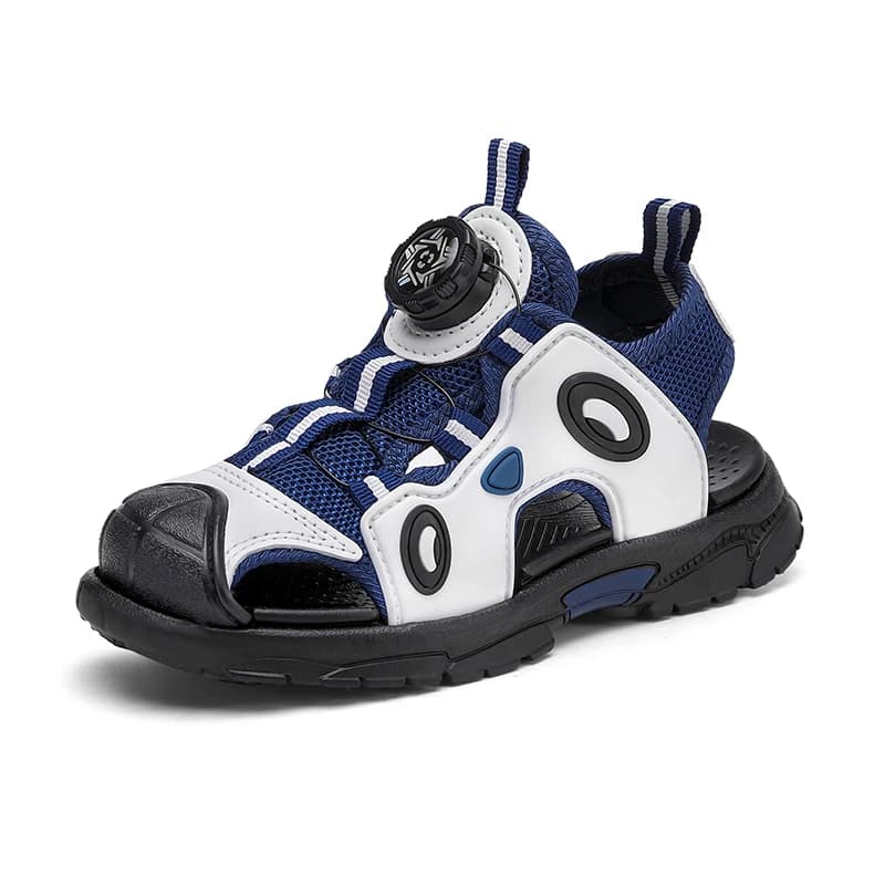 Kids Sandals for Boys 3-12 Year Old Soft Sole Anti Slip Cartoon Design Beach Outdoor Sandals