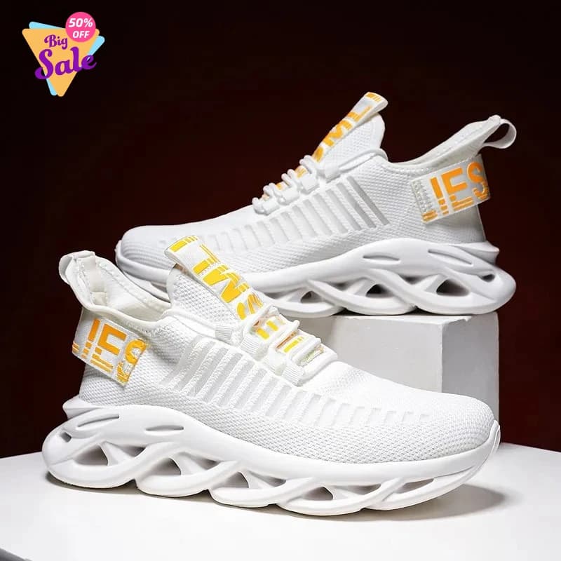 Men's Sneakers unisex comode Breathable Running Shoes for Couple Women's Sports Shoes Tenis Size 36-46 Sneakers White