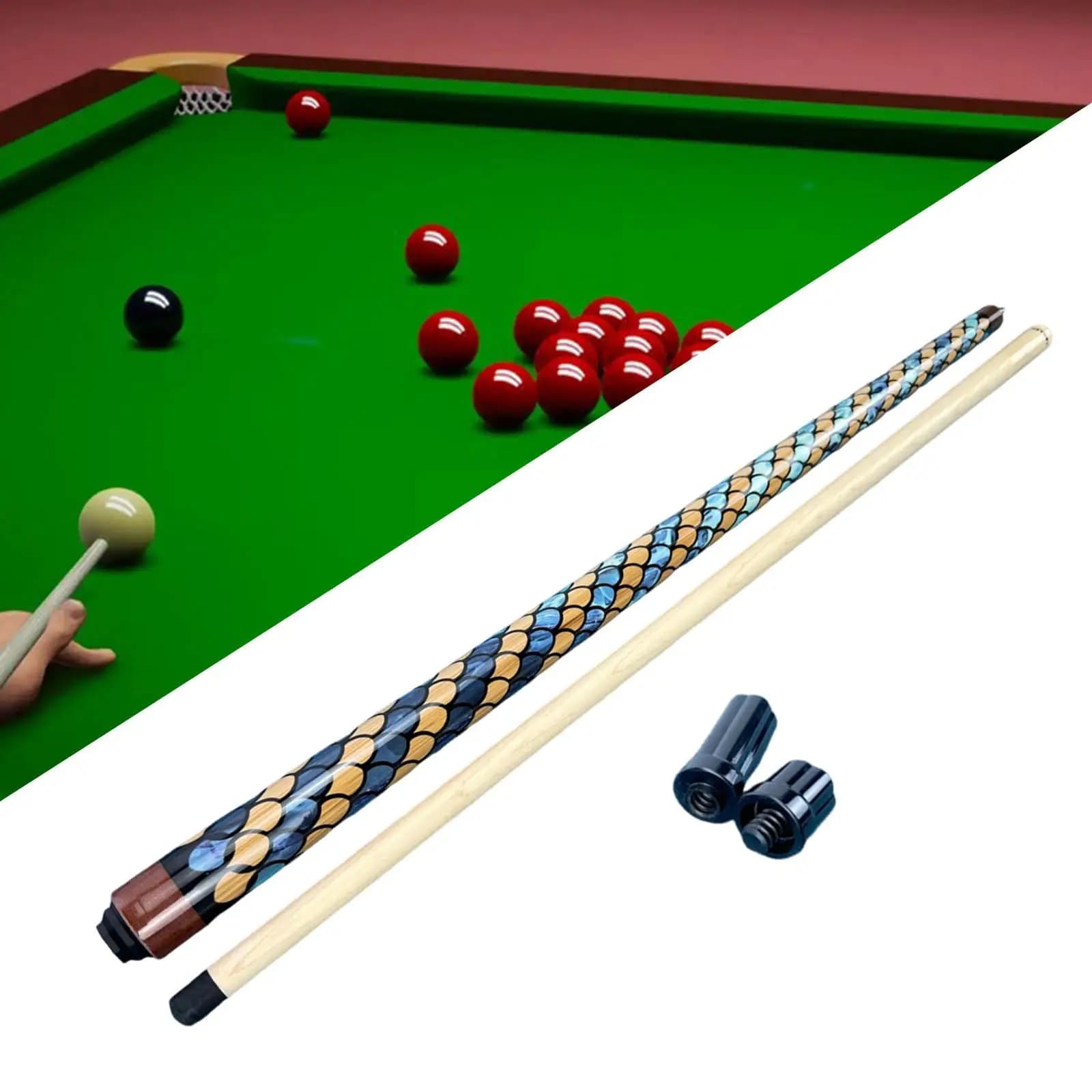 Stecca da Biliardo Professionale per Break e Jump, in Legno, 145cm, per Principianti, Snooker, Uso Domestico e Commerciale