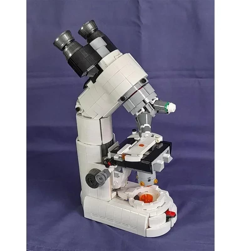 Nuovo Bianco MOC-146314 Amplificatore Microbico Microscopio Composito Assemblaggio Building Block Modello 1320 Parti Per Bambini Compleanno Giocattolo Regalo