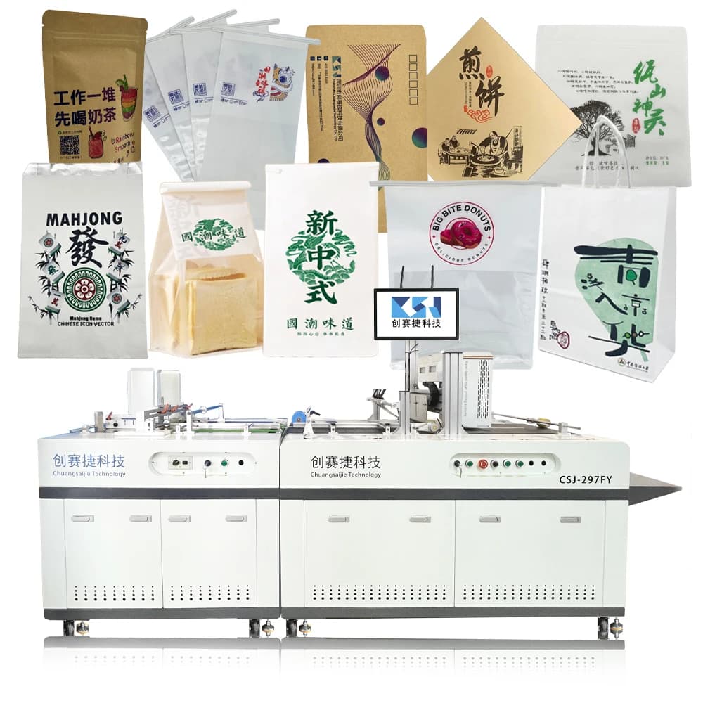 CSJ-210FY Automatic Paper Bags Digital Printer Pizza Box Corrugated Paper Printing Machine Hot Seller Single Pass Printer