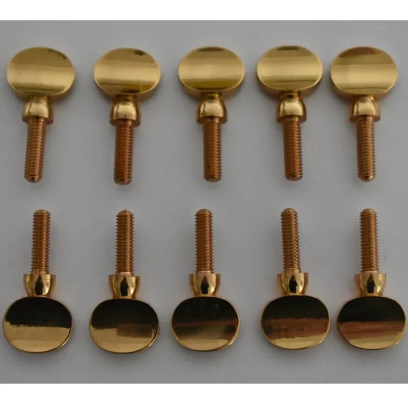 10Pcs Gold Copper Clarinet Saxophone Neck Tightening Screws For Soprano Alto Tenor Woodwind Instrument Replacement Parts