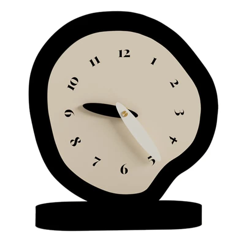 2026 Crema Vento Internet Celebrity Soggiorno Ingresso Scrivania Decorazione Orologio da tavolo Muto Orologio premium creativo di alta bellezza