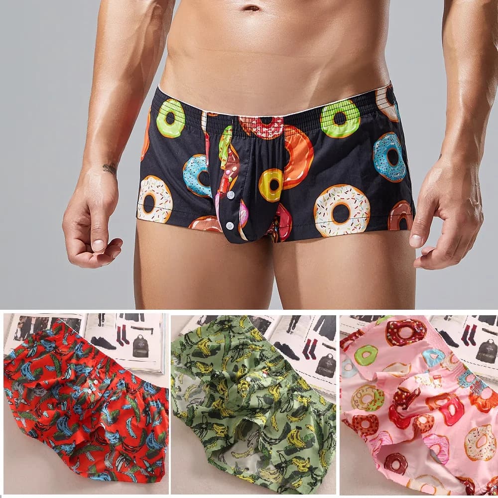 100% cotton pyjamas pants casual U Bag FIT TRUNKS Comfortable and breathable nightwear for men