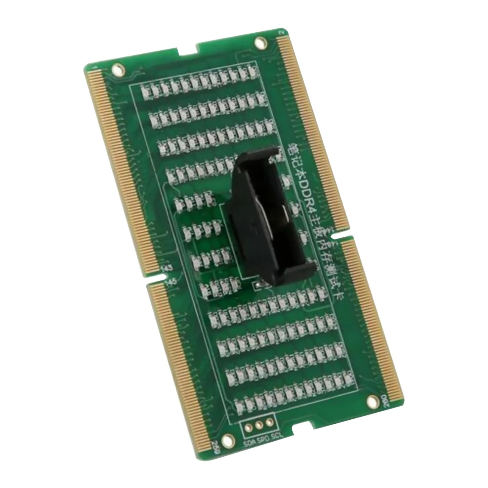 Analizzatore del tester di memoria della scheda di test RAM SO-DIMM per laptop DDR4 con LED per strumento di riparazione della scheda del tester diagnostico DDR4 per laptop notebook