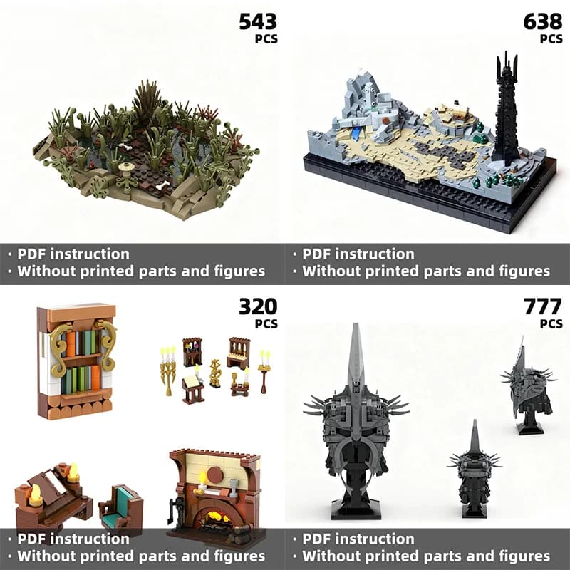 Rings movie, Building the epic legend blocks of the mainland, Christmas and New Year Gift Special Edition