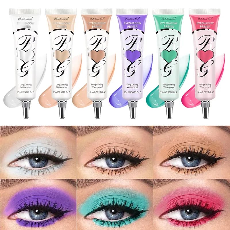 Primer per ombretto bianco scuro opaco adatto per palpebre grasse Base per trucco occhi Impermeabile e resistente alle macchie, crema liquida durevole