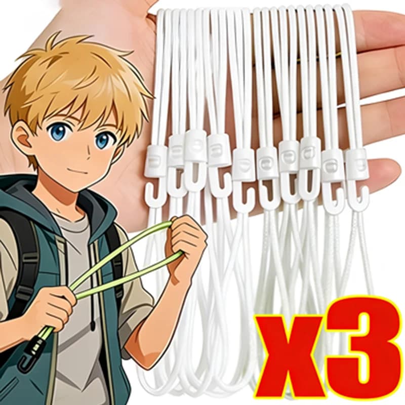 Torch Strap, 26cm Portable Elastic Waist, Nylon Elastic Straps Multipurpose for Camping, Hiking, Trekking Sticks