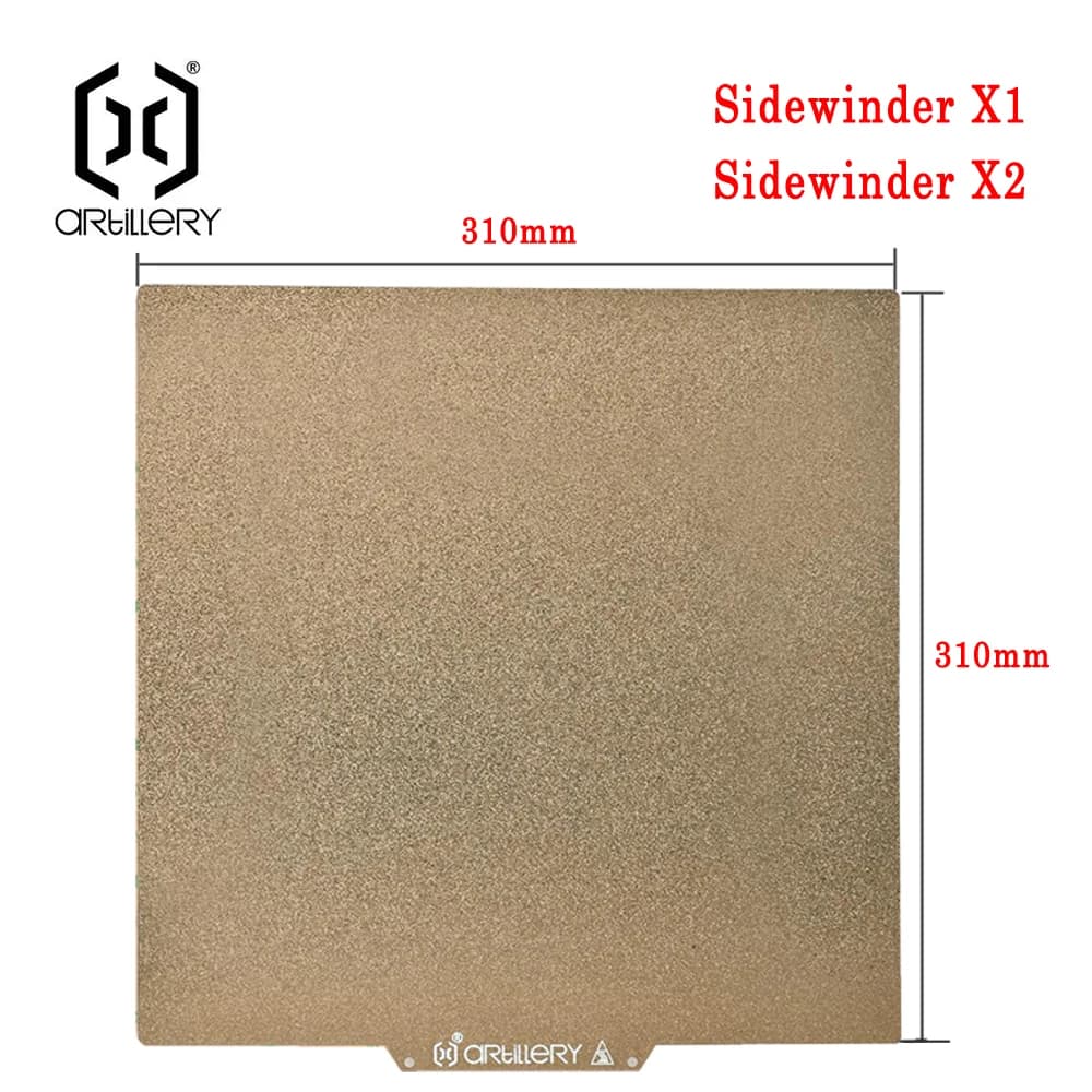 PEI steel sheet artillery 3d printer parts for Sidewinder SW-X1 angGenius ''Sidewinder X2 and Genius Pro thermal bed base