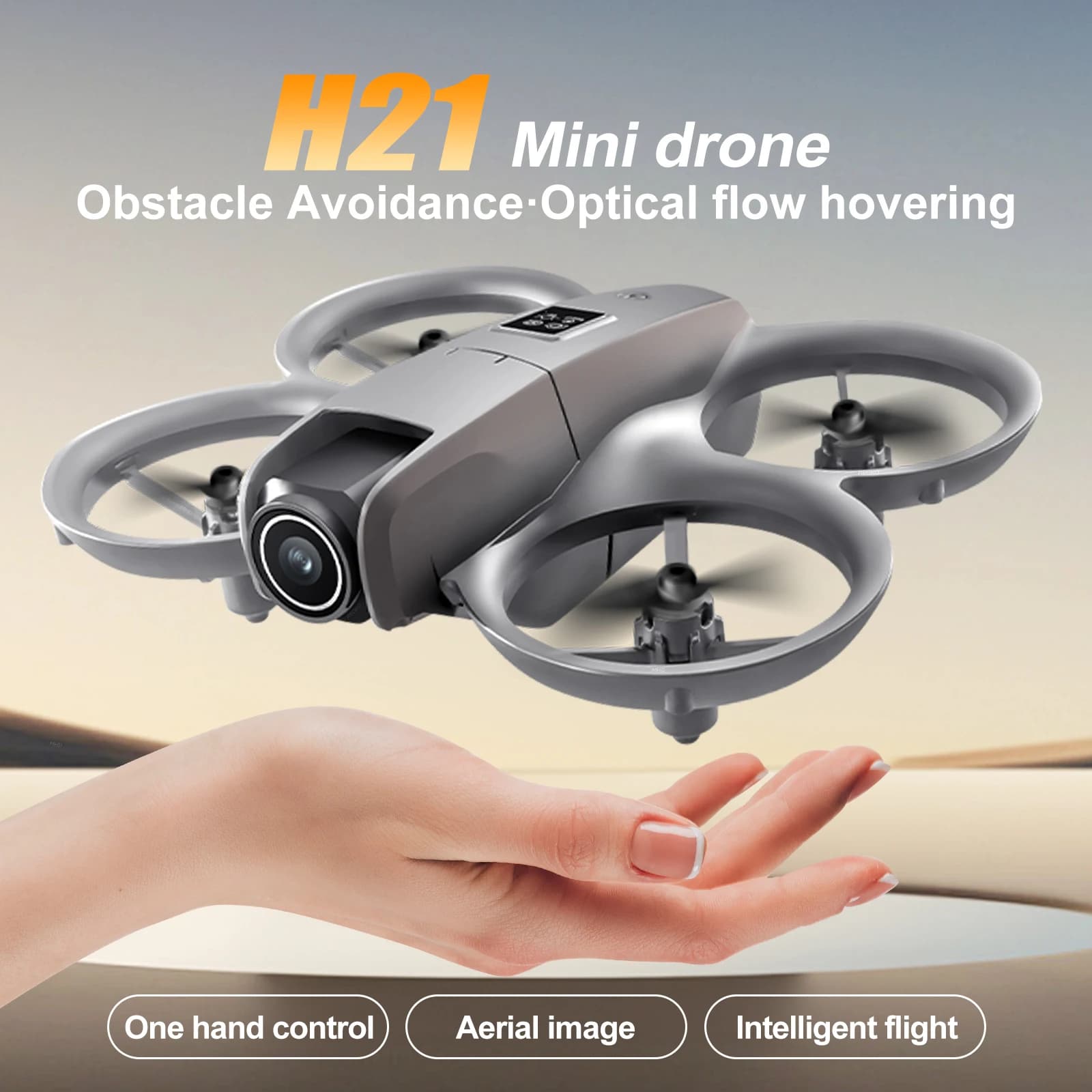 Nuovo H21 Mini Drone Rotante Luce Colorata Quadcopter Drone RC Aereo Aereo Giocattolo 4k fotocamera droni Regalo Del Capretto Giocattoli UFO