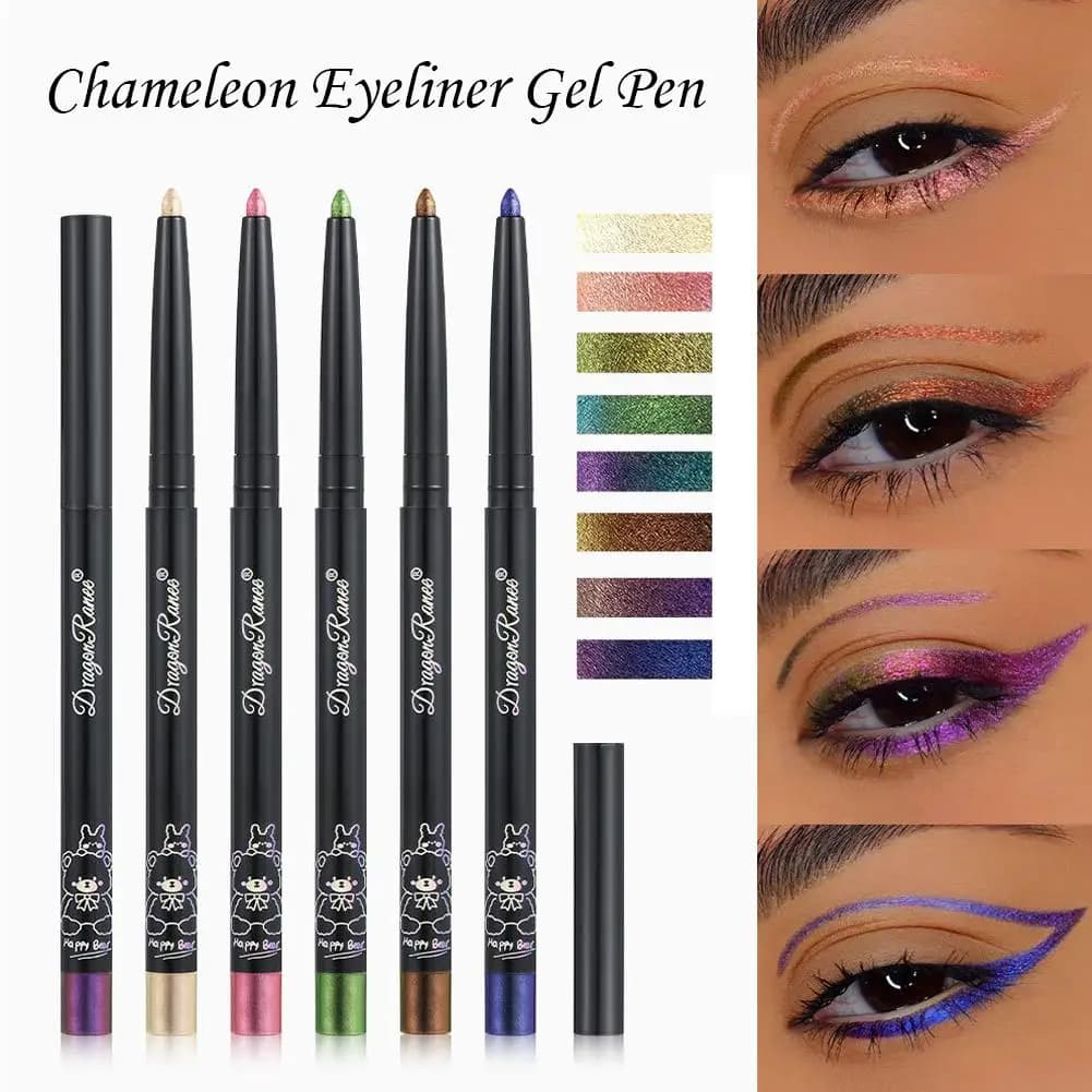 Eyeliner Gel Pen 3 in 1 Camaleonte Effect, Underwear Pen Waterproof and South Resistant, Lighting Stick for Umbrella