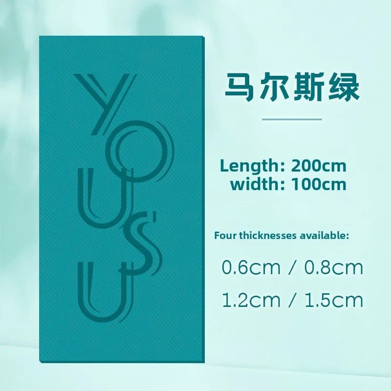 High Rebound Anti Slip Shock Absorbing Two Person Jumping Yoga Mat Extra Wide TPE Thickened Yoga Mats Exercise Mat Gym Mat