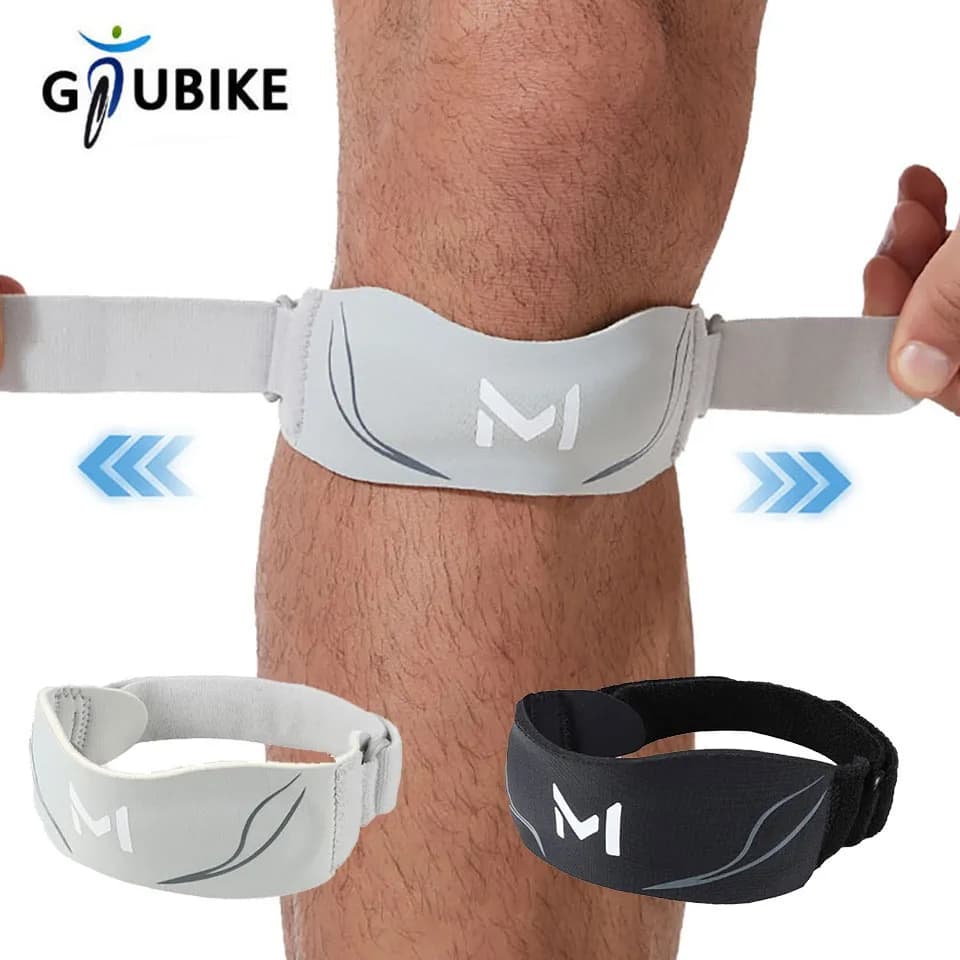 GTUBIKE 1PCS Stabilizzatore rotuleo regolabile Tutore per alleviare il dolore al ginocchio Tendinite e artrite Supporto Running Sport Strap Jumper