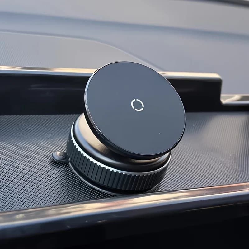 Magnetico 360 ° supporto per telefono girevole: aspirazione sottovuoto, pieghevole, senza adesivo. Per auto e uso domestico