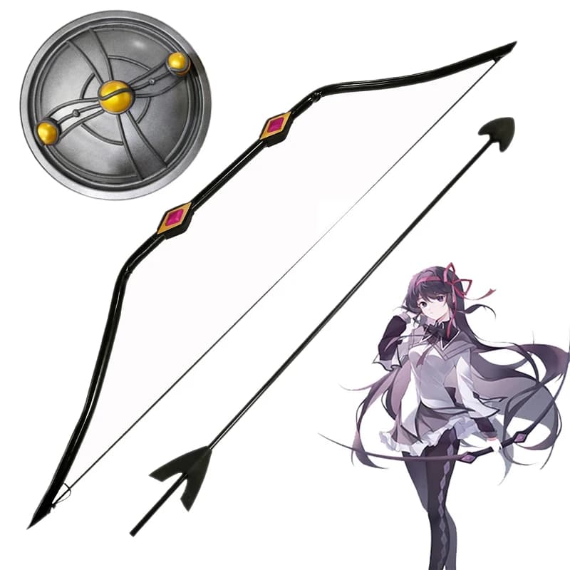 Anime Akemi Homura Arco E Freccia Cosplay Armweapons Scudo Parrucca Puella Magi Madoka Magica Costumi di Halloween Del Partito Puntelli