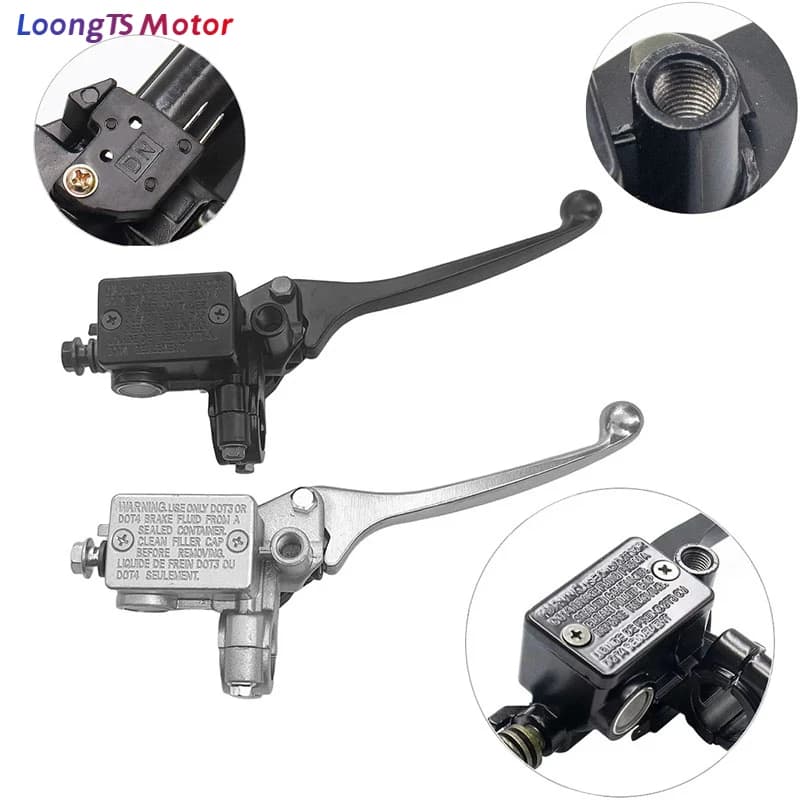 Pompa Freno Anteriore Destra Idraulica con Leva per Moto, Dirt Bike, Pit Bike, ATV, Quad, Go Kart, Ciclomotore, Scooter
